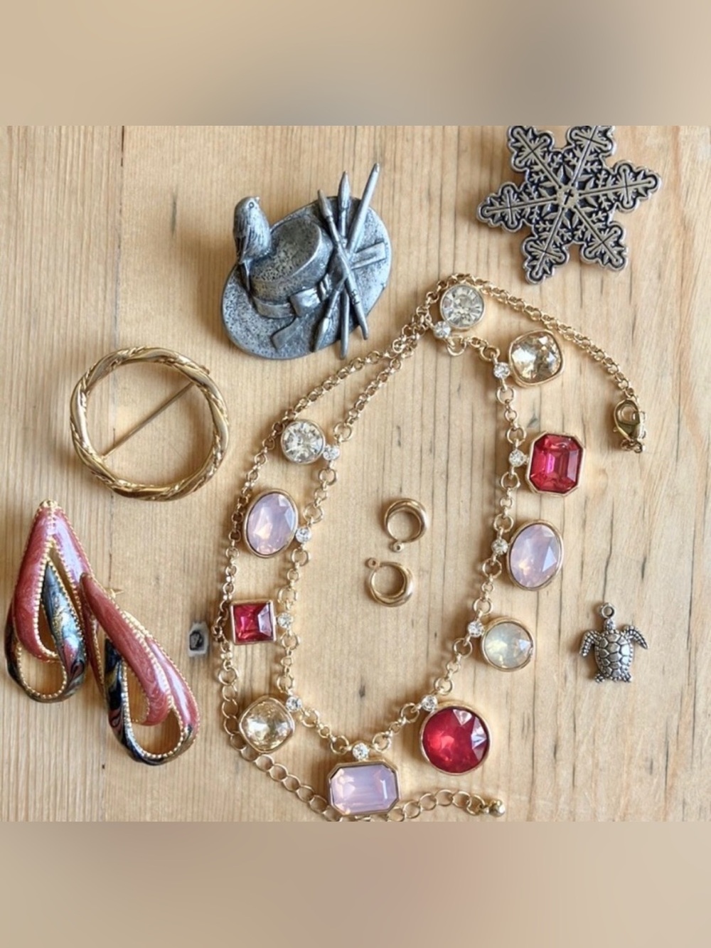 Eclectic Jewelry Lot Mostly Vintage